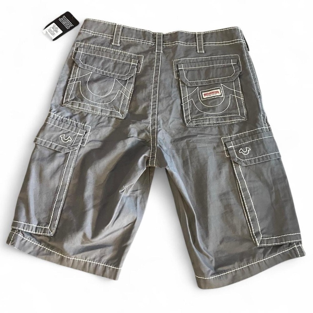 True Religion Men's Cargo Shorts in Gray